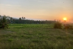 sunset from the upstairs balcony